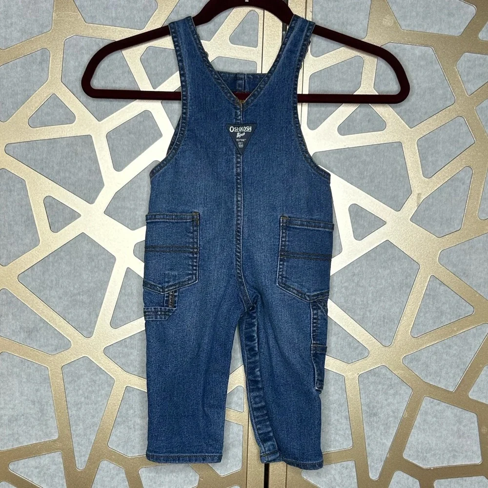 Boys Oshkosh Denim Overalls 24 months
